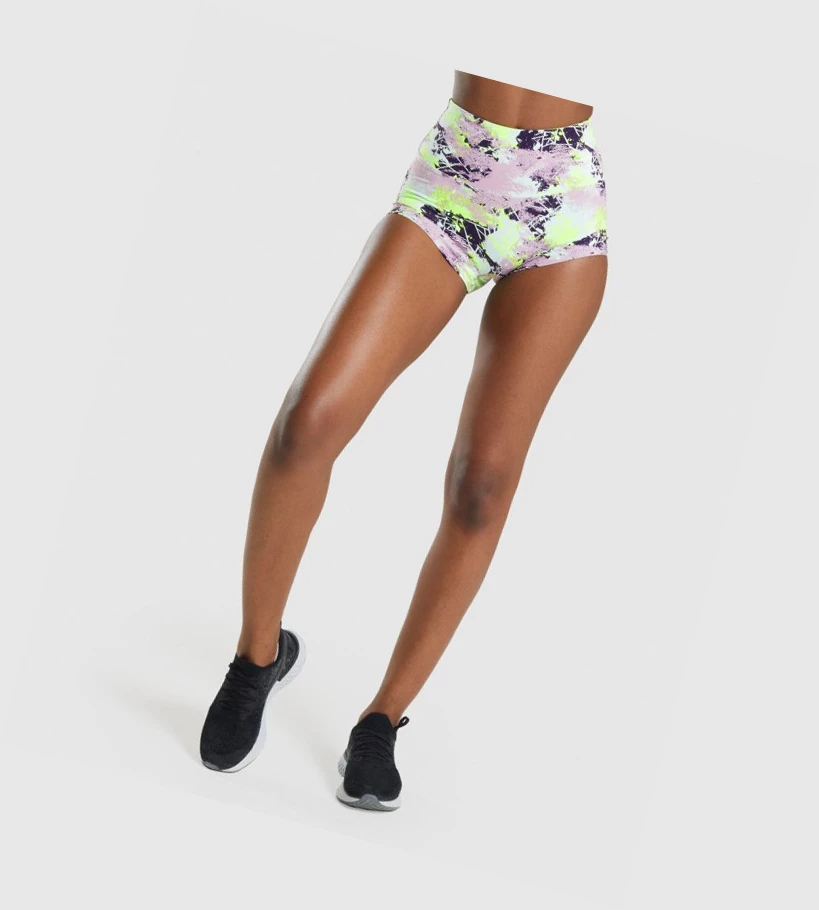 Bermudas Gymshark Entrenamiento Corta Length Mujer Camuflados | LNTCMZS-32