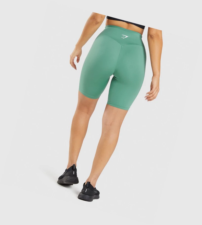 Bermudas Gymshark Entrenamiento Cycling Mujer Verdes | BOYVXHG-82