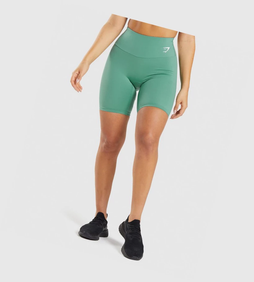 Bermudas Gymshark Entrenamiento Cycling Mujer Verdes | BOYVXHG-82