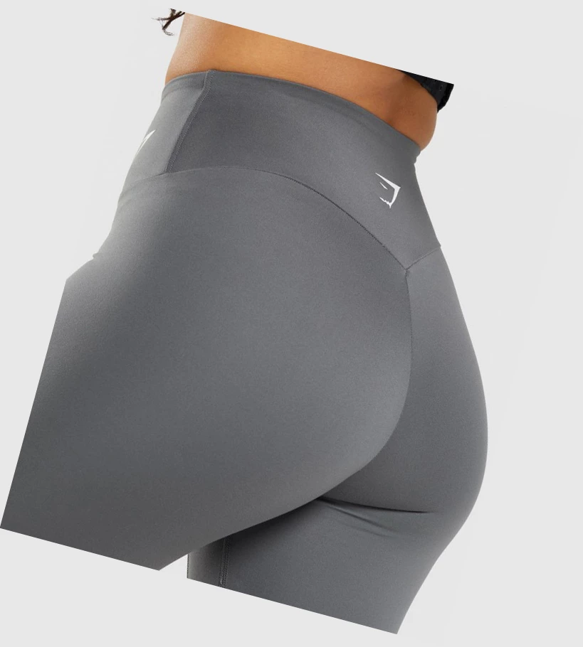 Bermudas Gymshark Entrenamiento Cycling Mujer Grises | BSYXEAM-60