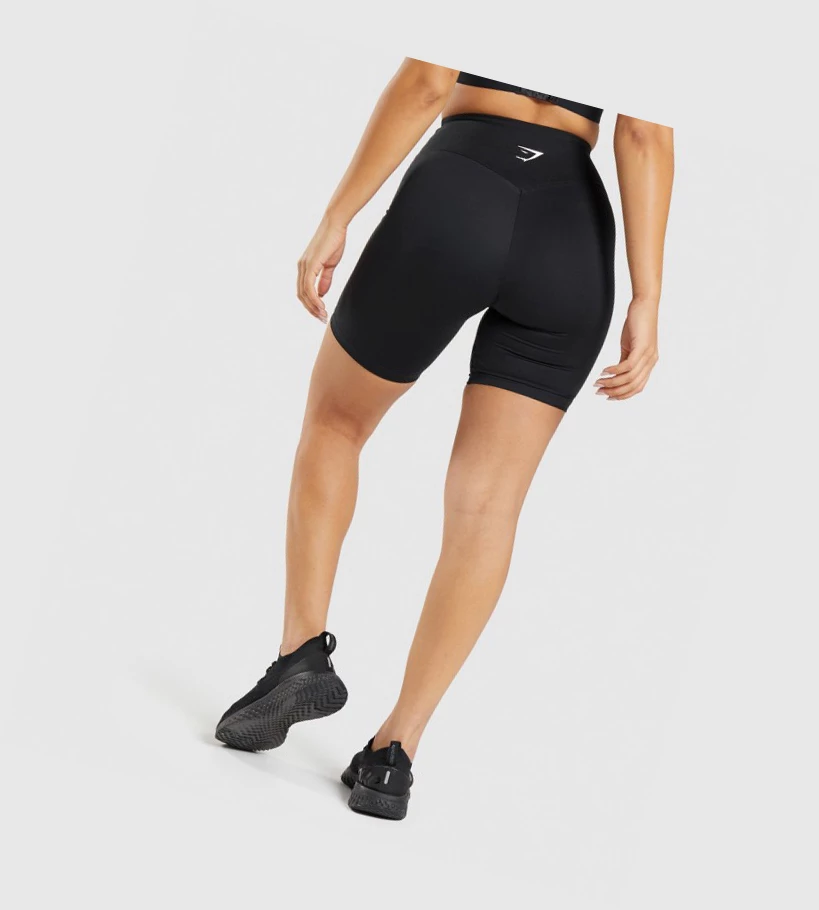 Bermudas Gymshark Entrenamiento Cycling Mujer Negros | OTIXCAS-36