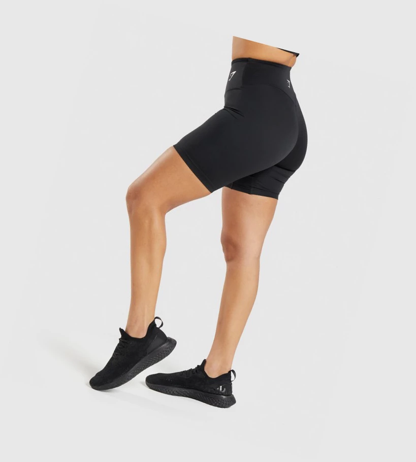 Bermudas Gymshark Entrenamiento Cycling Mujer Negros | OTIXCAS-36