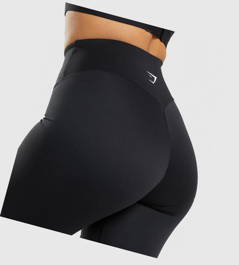 Bermudas Gymshark Entrenamiento Cycling Mujer Negros | OTIXCAS-36