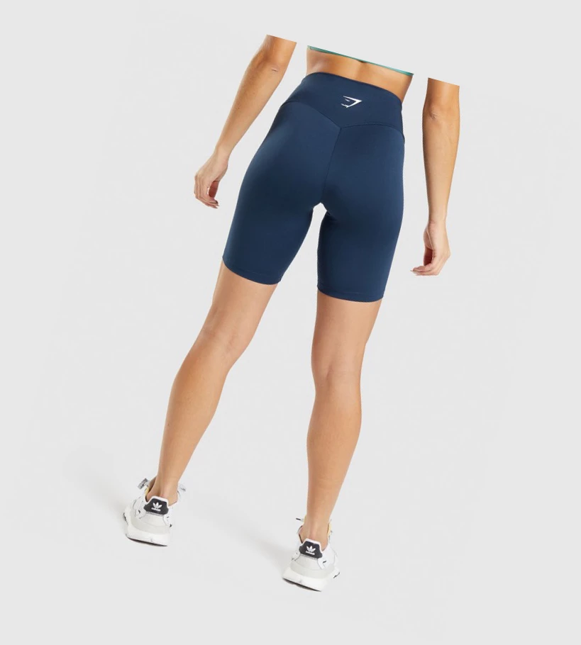 Bermudas Gymshark Entrenamiento Cycling Mujer Azul Marino | XQOUBHM-21