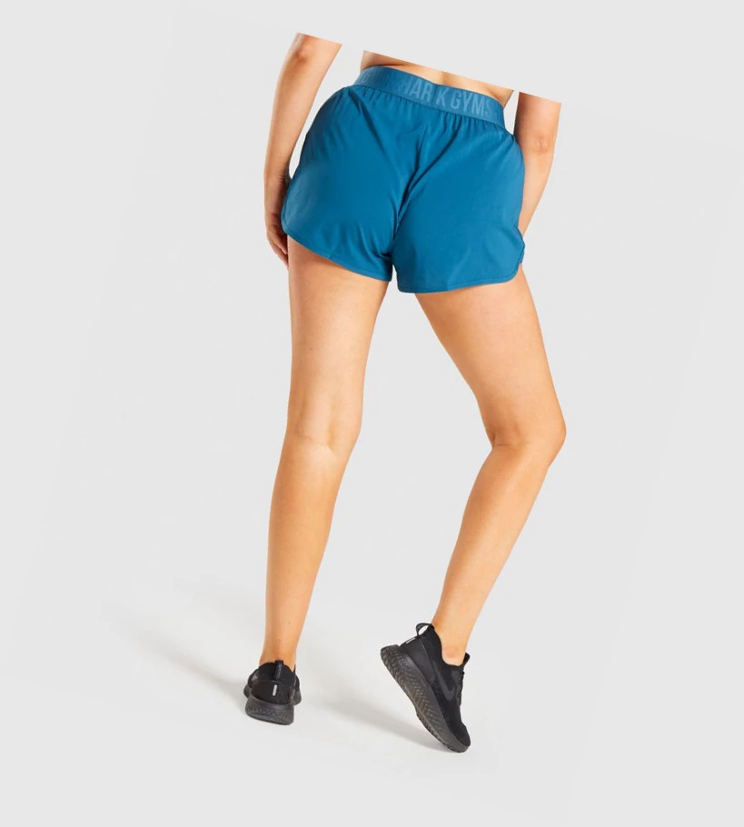 Bermudas Gymshark Entrenamiento Loose Fit Mujer Turquesa | DNPYUBV-78