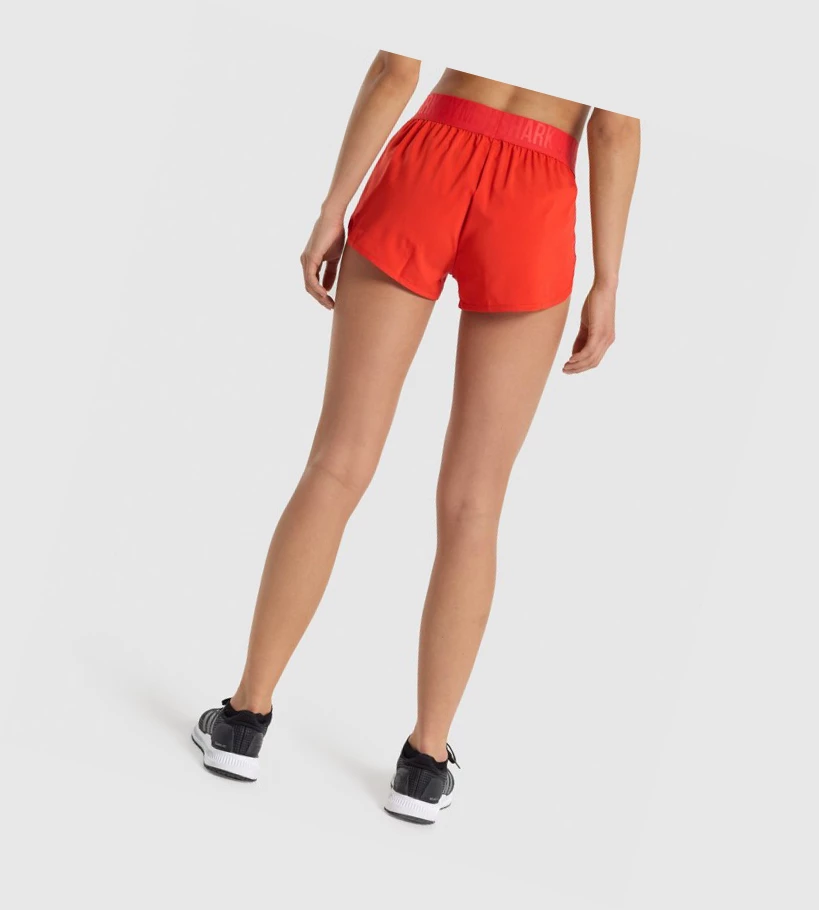 Bermudas Gymshark Entrenamiento Loose Fit Mujer Rojos | DQWEVRN-19