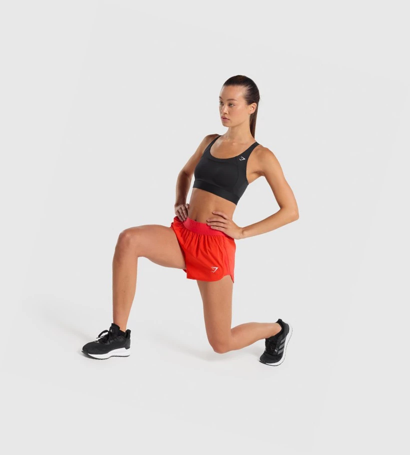 Bermudas Gymshark Entrenamiento Loose Fit Mujer Rojos | DQWEVRN-19