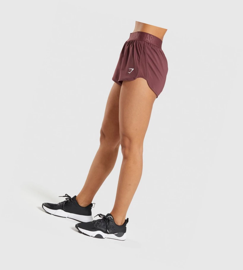 Bermudas Gymshark Entrenamiento Loose Fit Mujer Rosas Marrom | KFQSCYL-21