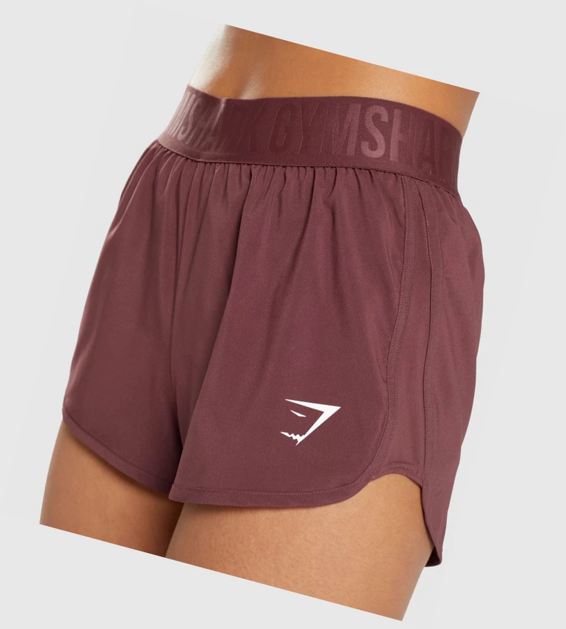 Bermudas Gymshark Entrenamiento Loose Fit Mujer Rosas Marrom | KFQSCYL-21