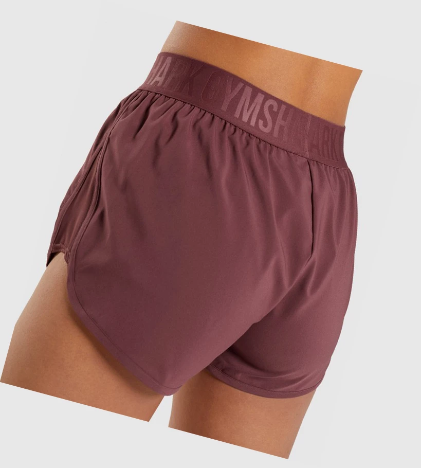 Bermudas Gymshark Entrenamiento Loose Fit Mujer Rosas Marrom | KFQSCYL-21