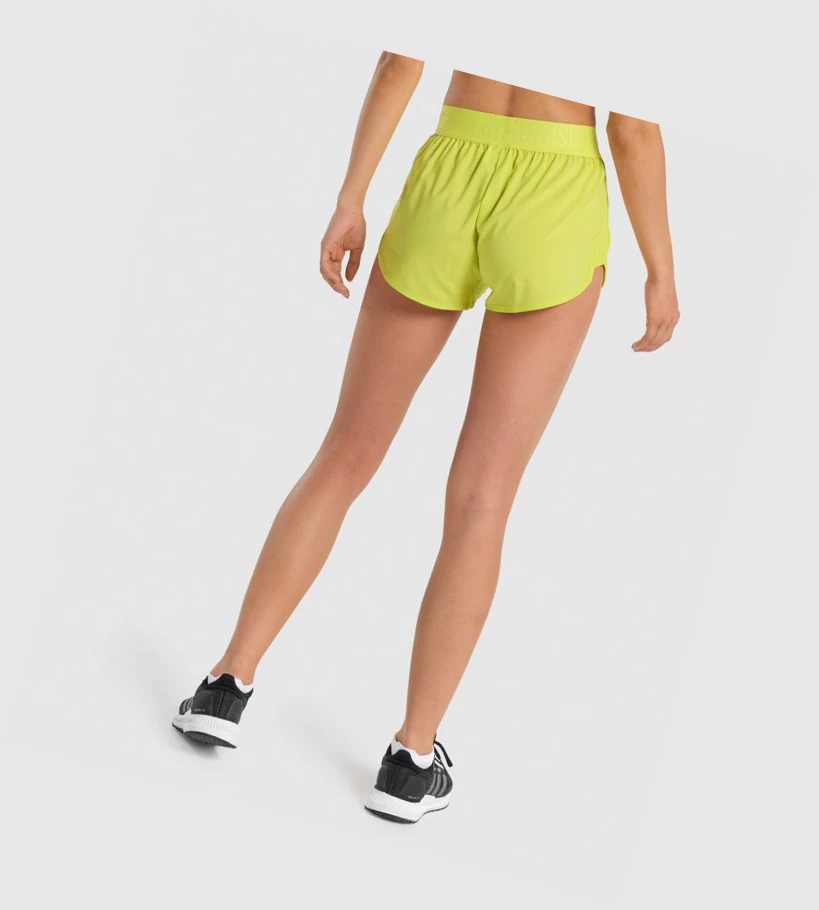 Bermudas Gymshark Entrenamiento Loose Fit Mujer Amarillos | MOFGUNX-05