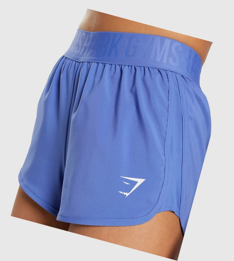 Bermudas Gymshark Entrenamiento Loose Fit Mujer Azules | NHUCJFY-68