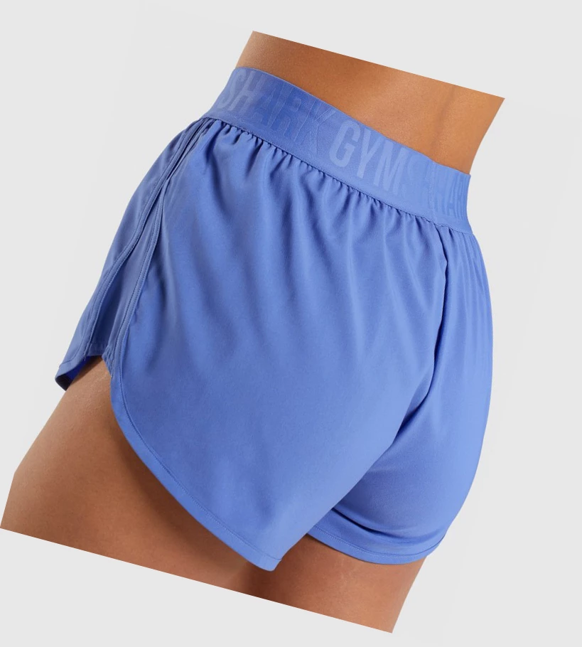 Bermudas Gymshark Entrenamiento Loose Fit Mujer Azules | NHUCJFY-68