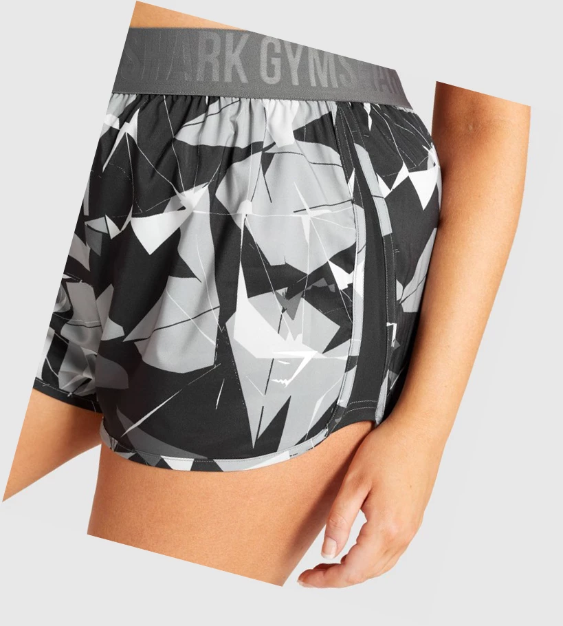 Bermudas Gymshark Entrenamiento Loose Fit Mujer Negros | RUFIOYK-51