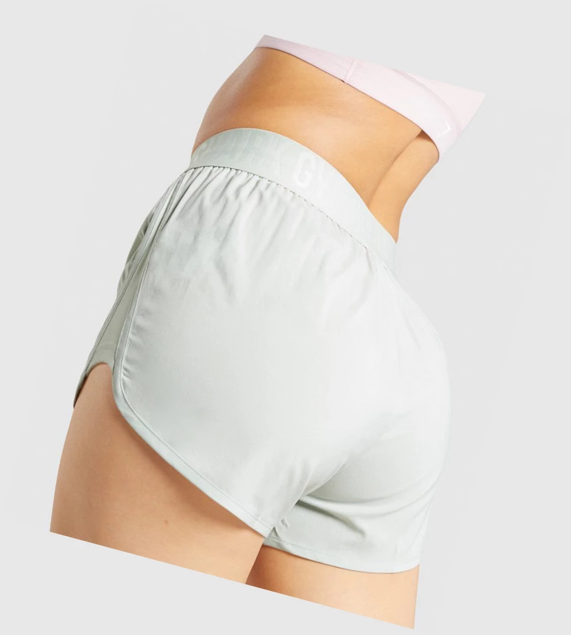 Bermudas Gymshark Entrenamiento Loose Fit Mujer Verdes Claro | WRMJAXF-04