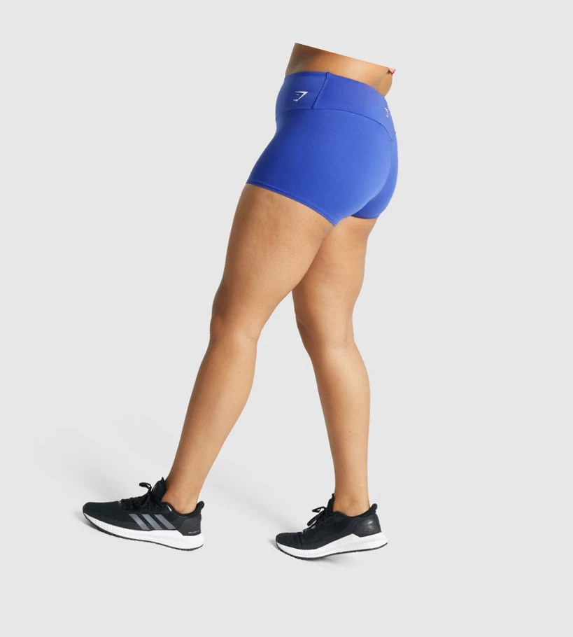 Bermudas Gymshark Entrenamiento Quad Mujer Azules Oscuro | BOFEQPY-82