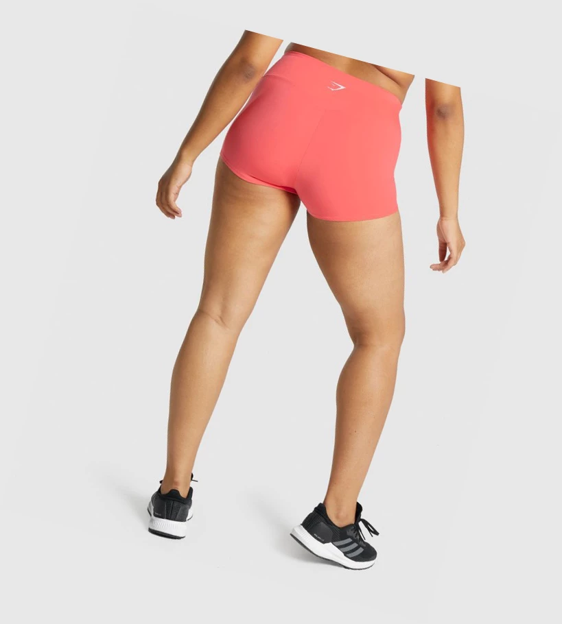 Bermudas Gymshark Entrenamiento Quad Mujer Rosas | NGXTUSJ-13