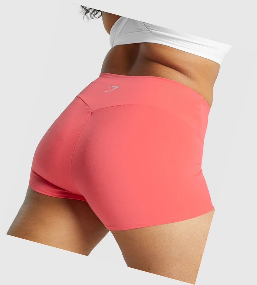 Bermudas Gymshark Entrenamiento Quad Mujer Rosas | NGXTUSJ-13