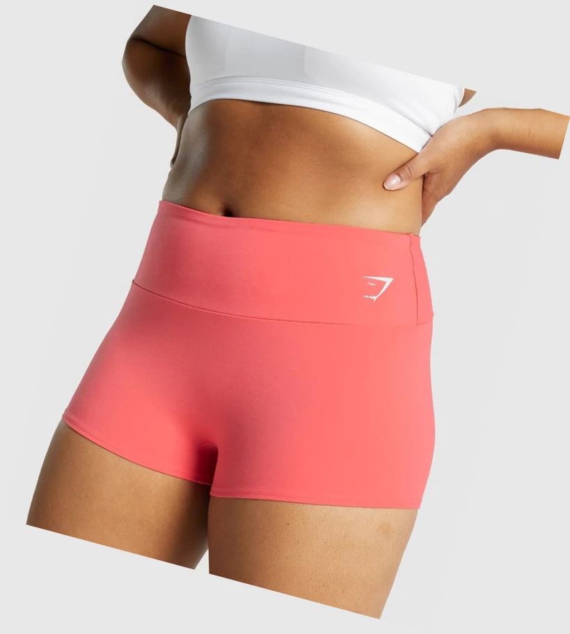 Bermudas Gymshark Entrenamiento Quad Mujer Rosas | NGXTUSJ-13