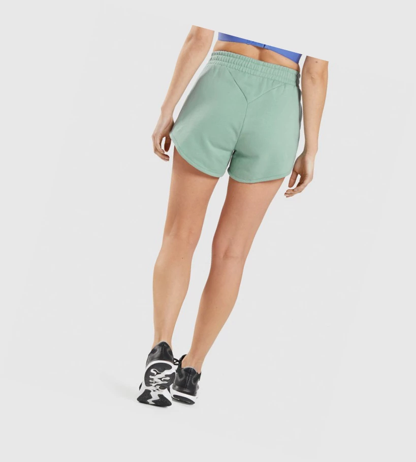 Bermudas Gymshark Entrenamiento Sweat Mujer Azules | BGYDUSK-52