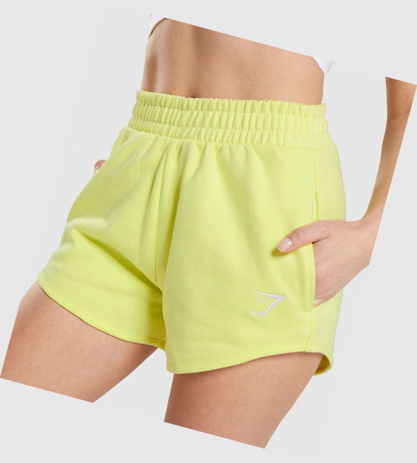 Bermudas Gymshark Entrenamiento Sweat Mujer Verdes | SGWJCKV-58