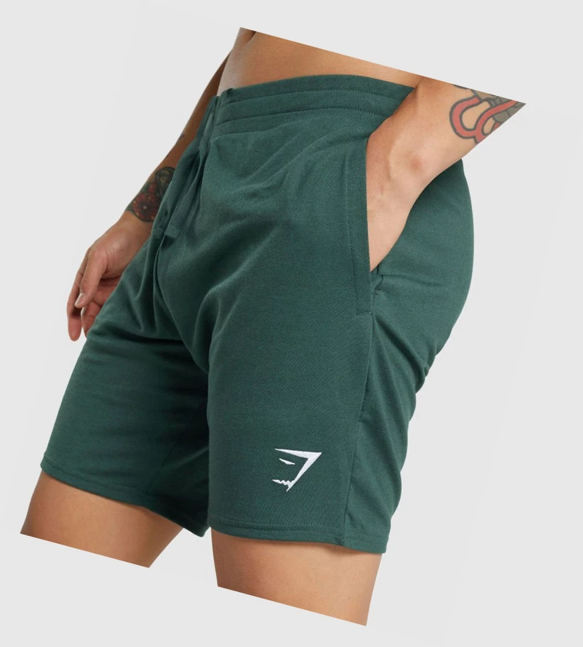 Bermudas Gymshark Essential 7ﾔ Hombre Verdes Oscuro | PFHZKRU-57