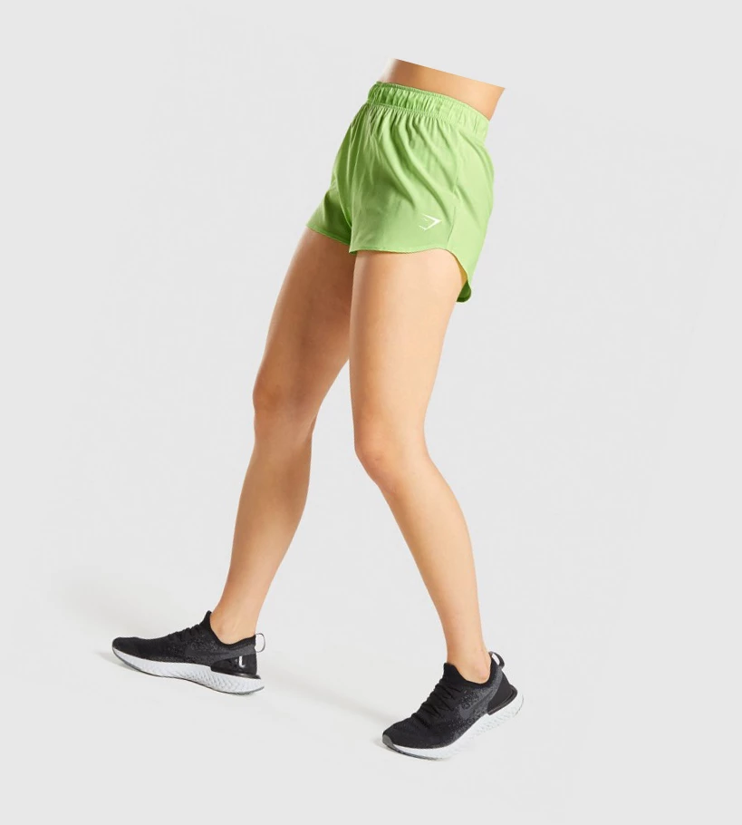 Bermudas Gymshark Essential Loose Entrenamiento Mujer Verdes | CGIMQBP-15