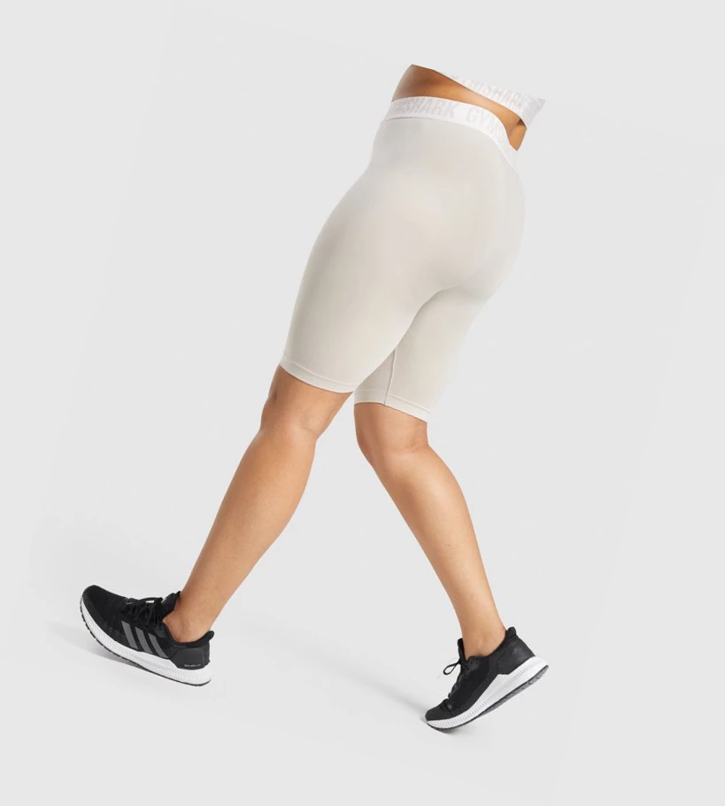 Bermudas Gymshark Fit Seamless Cycling Mujer Grises | TUBHYPK-18