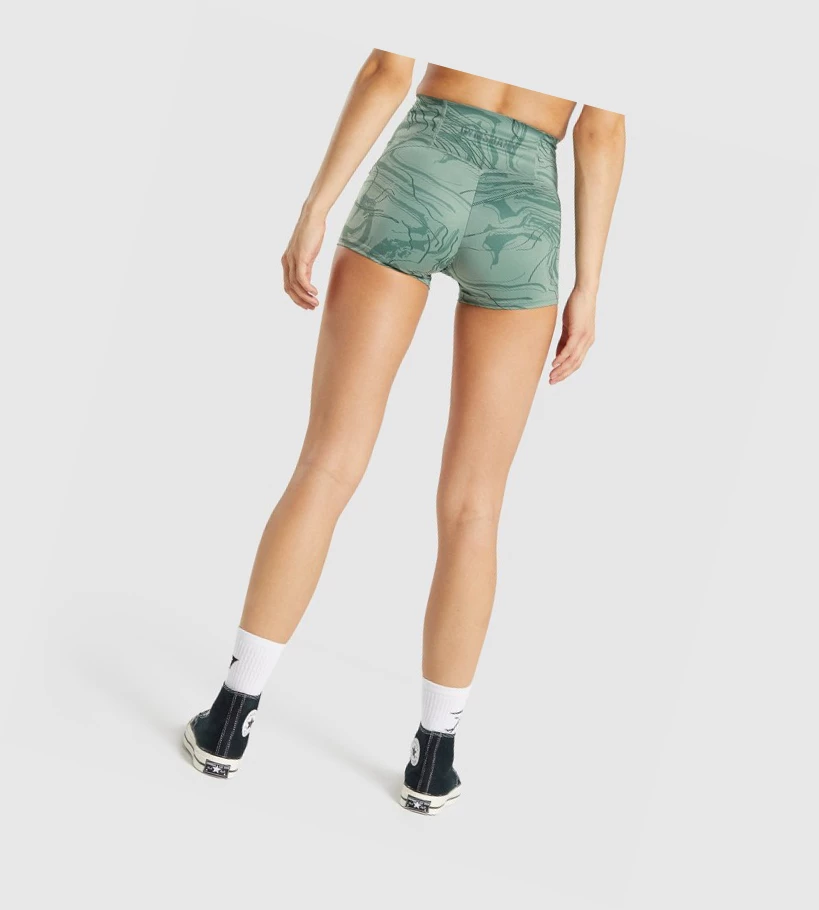 Bermudas Gymshark GS Power Support Mujer Verdes | XITKAMO-12