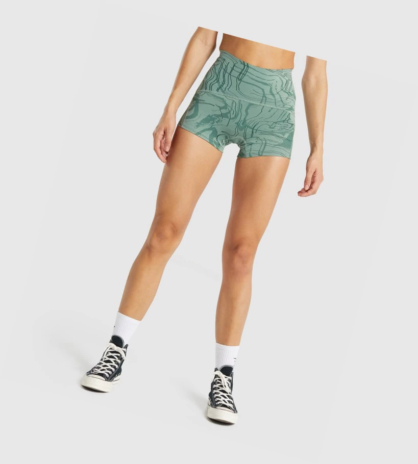 Bermudas Gymshark GS Power Support Mujer Verdes | XITKAMO-12