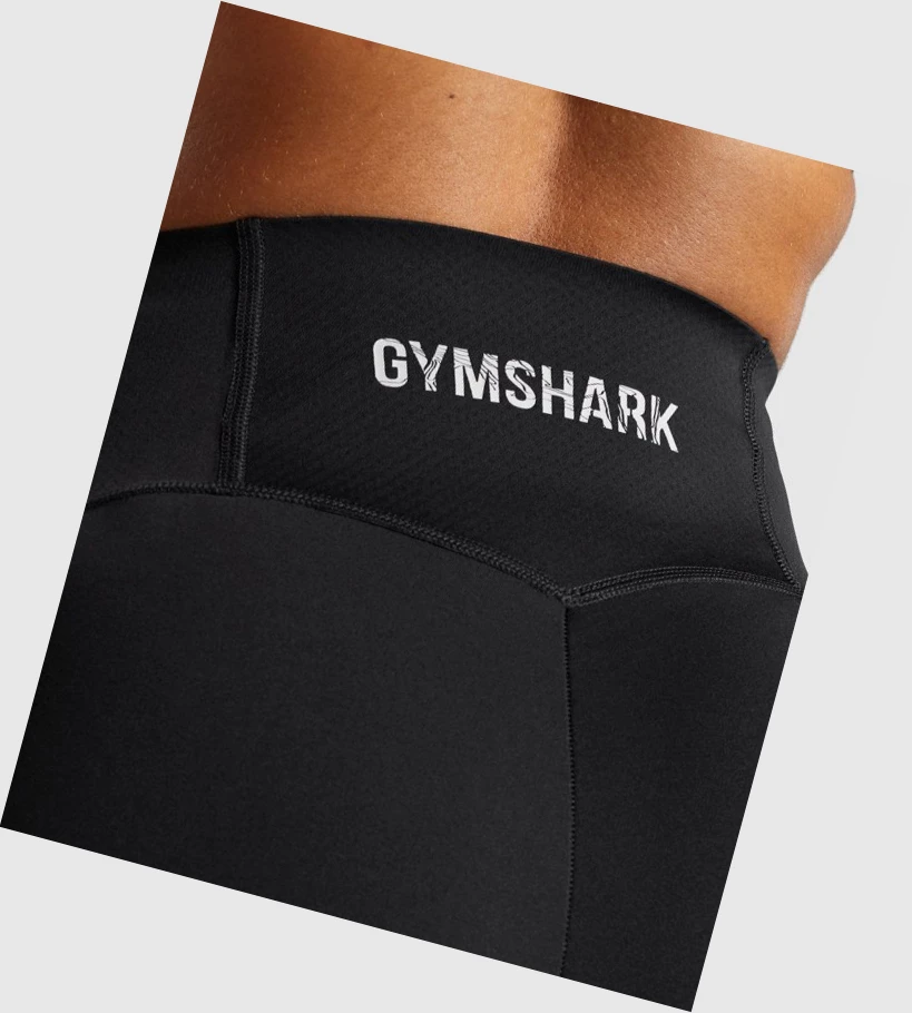 Bermudas Gymshark GS Power Support Mujer Negros | ZYGQEMA-58