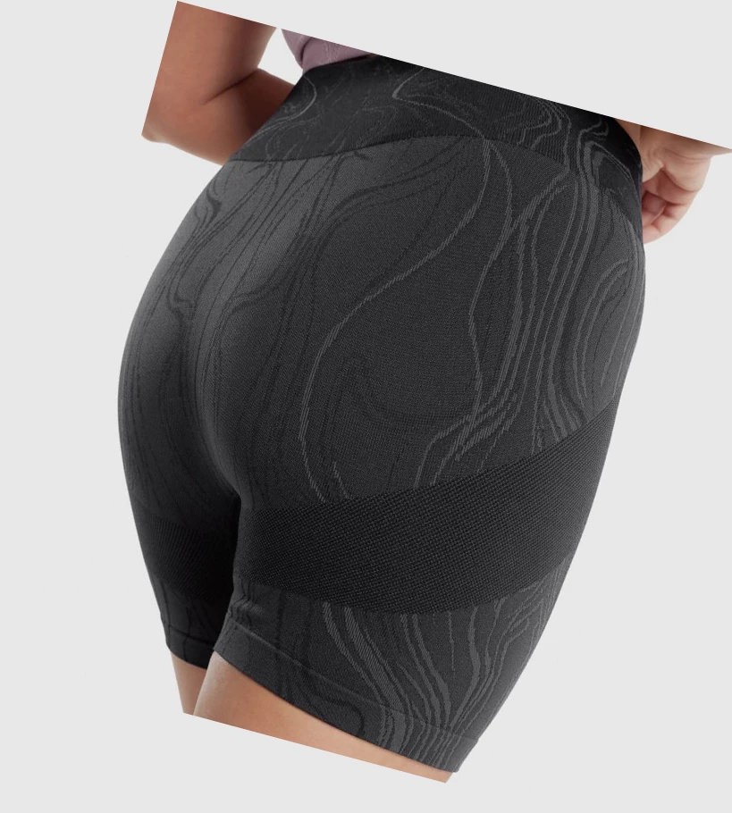 Bermudas Gymshark Mercury Seamless Mujer Negros | LVGOEAZ-30