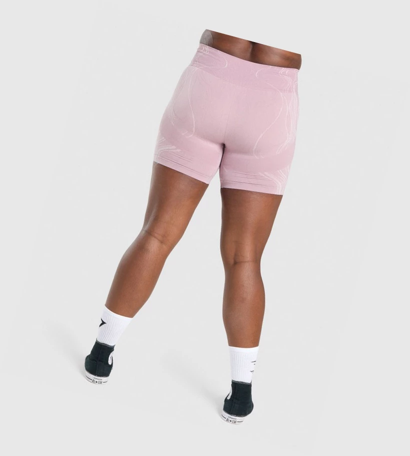 Bermudas Gymshark Mercury Seamless Mujer Morados Claro | MYNIADX-25