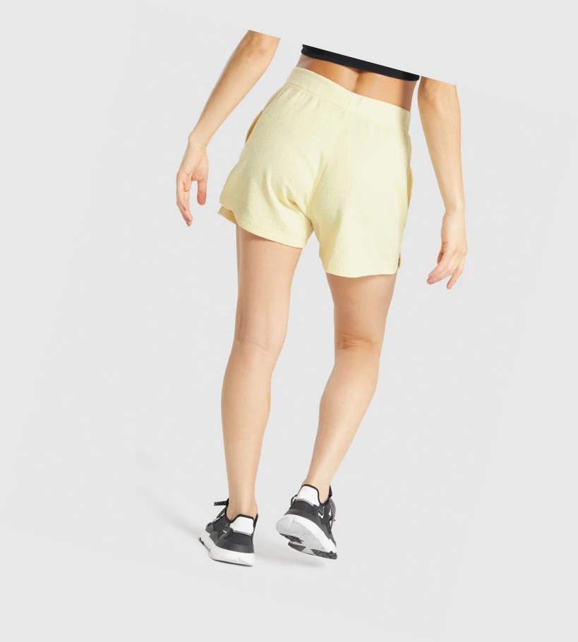 Bermudas Gymshark Pause Loose Mujer Amarillos | TAHUEDY-25