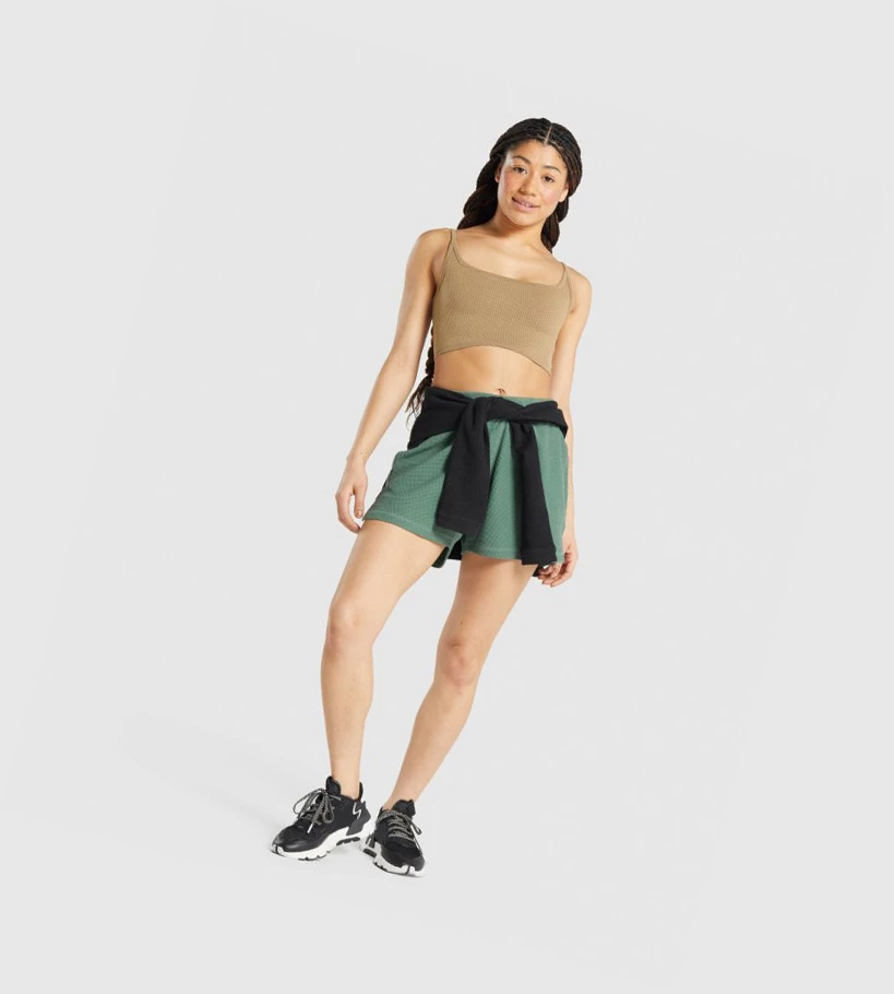 Bermudas Gymshark Pause Loose Mujer Verdes | VFYXIHJ-94