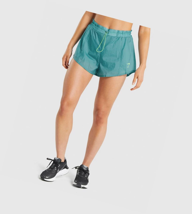 Bermudas Gymshark Pulse 2 in 1 Mujer Turquesa | YDNGVCM-05