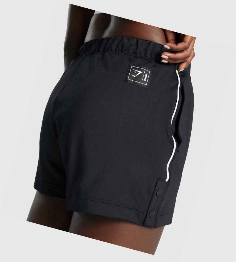 Bermudas Gymshark Recess Mujer Negros | QWEBJLN-96