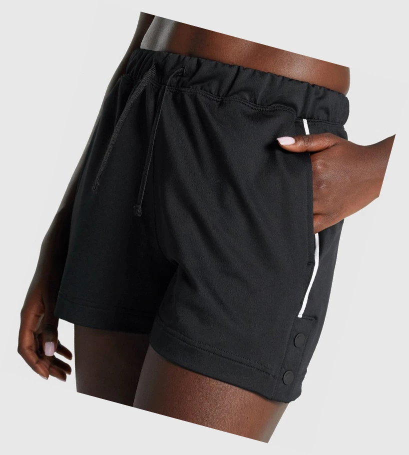 Bermudas Gymshark Recess Mujer Negros | QWEBJLN-96