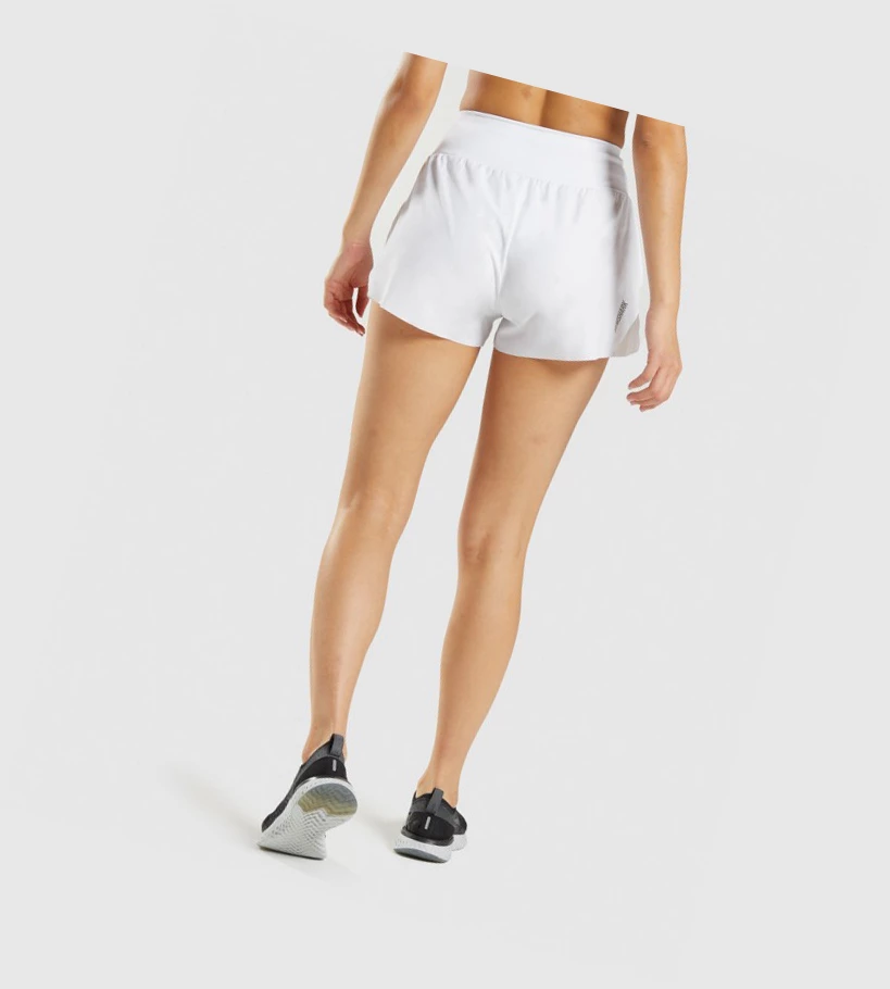 Bermudas Gymshark Speed Mujer Blancos | NFPHOQB-15