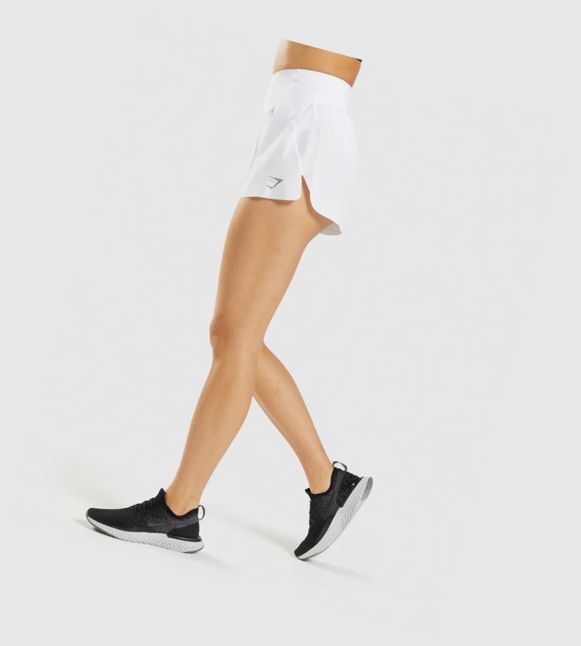 Bermudas Gymshark Speed Mujer Blancos | NFPHOQB-15