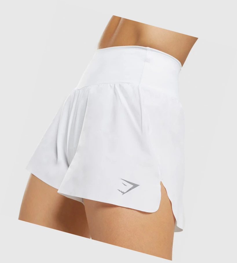 Bermudas Gymshark Speed Mujer Blancos | NFPHOQB-15