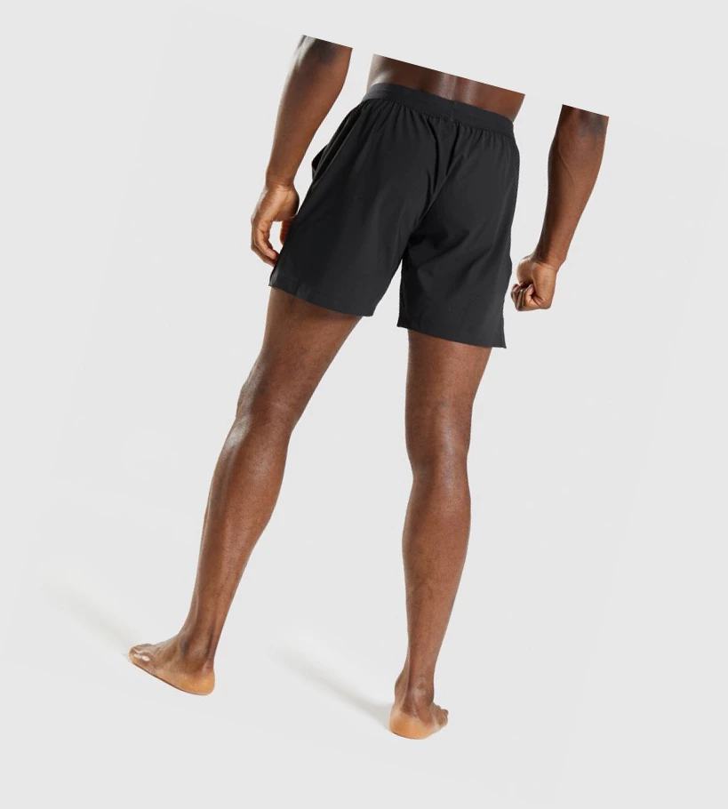 Bermudas Gymshark Studio Hombre Negros | DUJBEGC-52