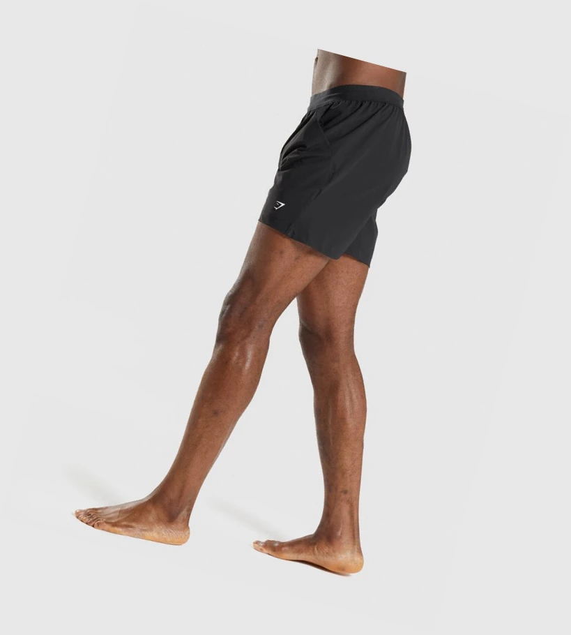 Bermudas Gymshark Studio Hombre Negros | DUJBEGC-52