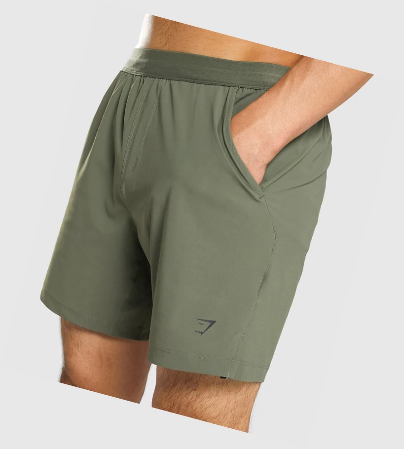 Bermudas Gymshark Studio Hombre Verdes | KVIWMNL-92