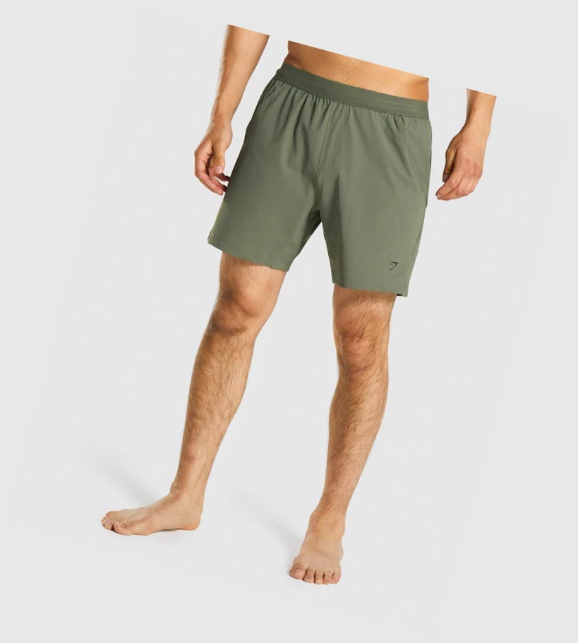 Bermudas Gymshark Studio Hombre Verdes | KVIWMNL-92