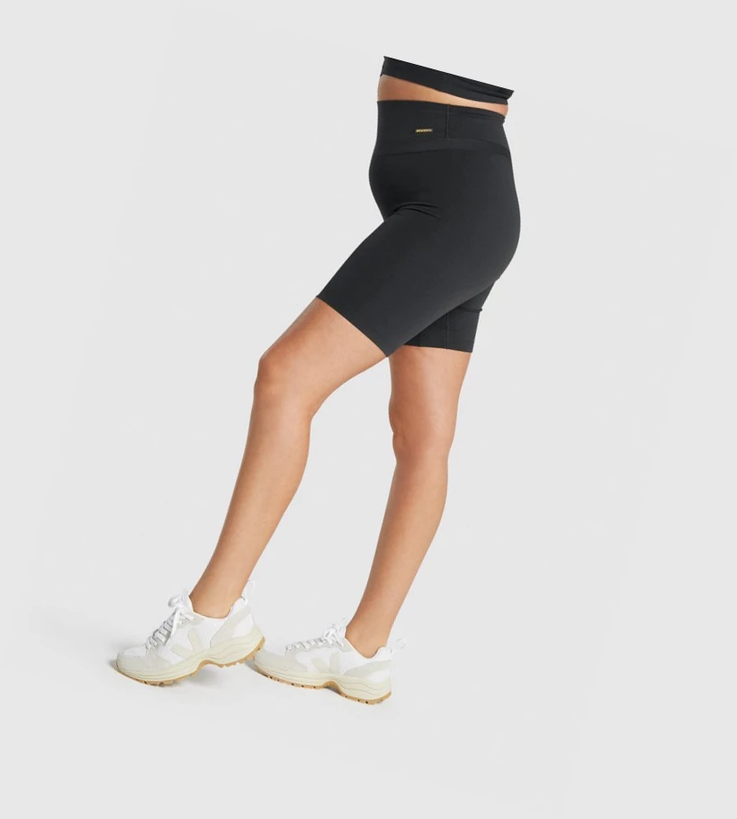 Bermudas Gymshark Whitney Cycling Mujer Negros | ACZLPXJ-82