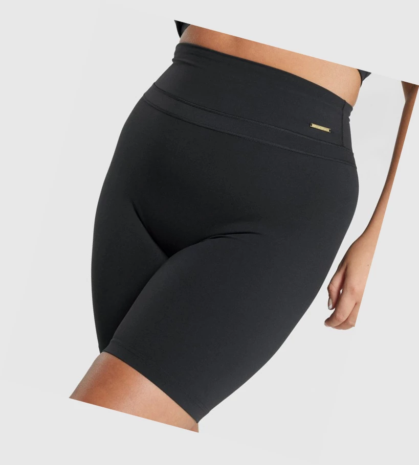 Bermudas Gymshark Whitney Cycling Mujer Negros | ACZLPXJ-82