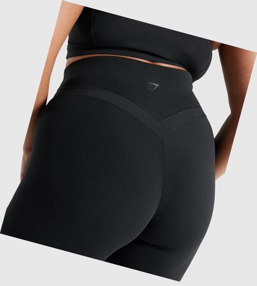 Bermudas Gymshark Whitney Cycling Mujer Negros | ACZLPXJ-82