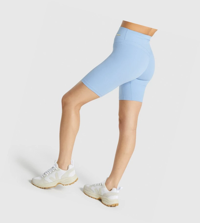 Bermudas Gymshark Whitney Cycling Mujer Azules | YWIJAVG-36