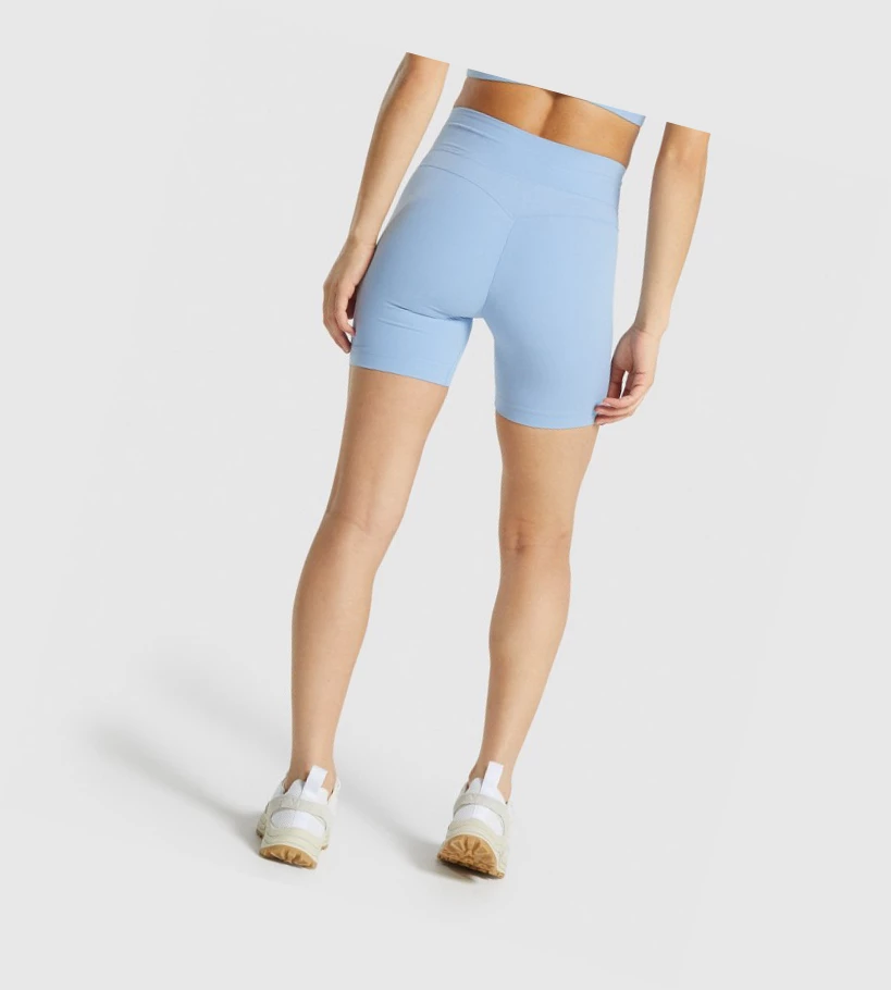 Bermudas Gymshark Whitney Mesh Mujer Azules | CJLKNEV-45